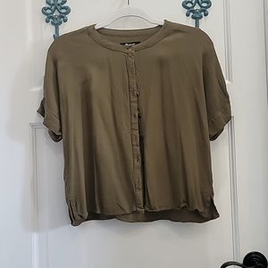 Brownish green blouse from madewell, xxs